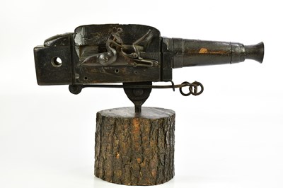Lot 1431 - A 19th century naive construction gamekeeper's...