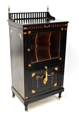 Lot 88 - LAMBS OF MANCHESTER; a Victorian inlaid music...