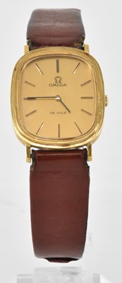 Lot 934 - OMEGA; a gentleman's stainless steel De Ville...