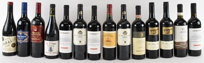 Lot 168 - RED WINE; fourteen bottles including 2015...