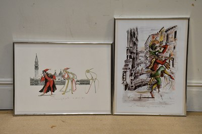 Lot 2919 - SCHOLA S ZACCARIA; a signed print and ink...