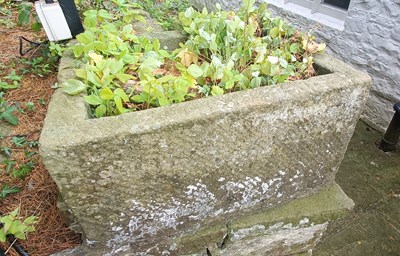Lot 242 - An old large and impressive stone trough of...