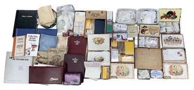 Lot 403 - Eight albums of all world stamps, an album of...