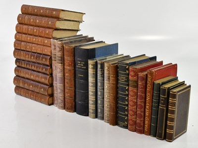 Lot 45 - A collection of mostly 19th century leather...