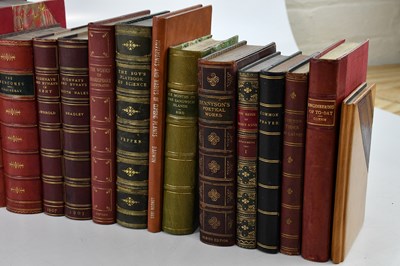 Lot 45 - A collection of mostly 19th century leather...