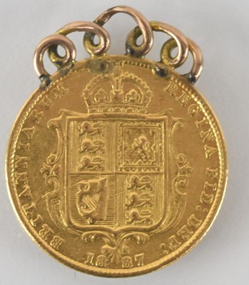 Lot 750 - A Queen Victoria 1887 shield back half...