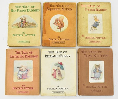 Lot 360 - BEATRIX POTTER; six books from 'The Tale of'...