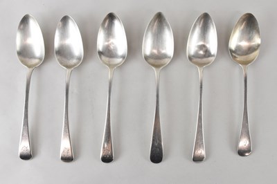 Lot 645 - Six early 19th century hallmarked silver...