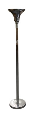 Lot 108 - A mid century chrome Art Deco style standard...