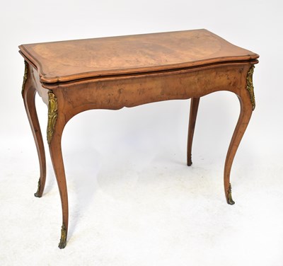 Lot 44 - A 19th century Louis XIV style burr walnut...