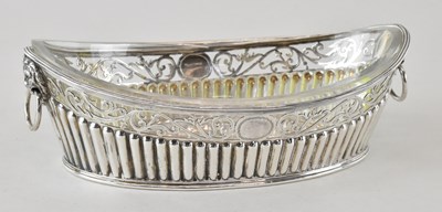 Lot 656 - A Victorian oval hallmarked silver basket with...