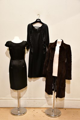 Lot 1993 - EMPORIO ARMANI; a short brown rabbit fur coat...