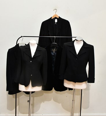 Lot 1988 - MAX MARA; a short black evening jacket with...