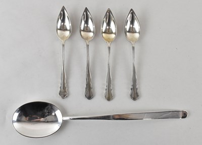 Lot 716 - A contemporary white metal serving spoon with...