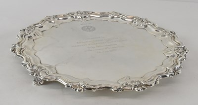 Lot 636 - WALKER & HALL; an Edward VII hallmarked silver...