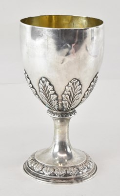 Lot 642 - An 18th century hallmarked silver goblet/wine...