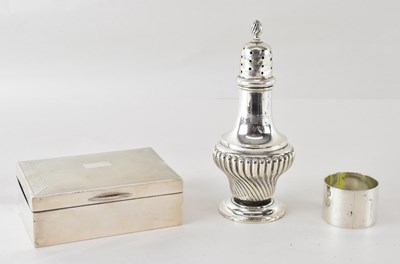 Lot 666 - Three items of hallmarked silver comprising a...