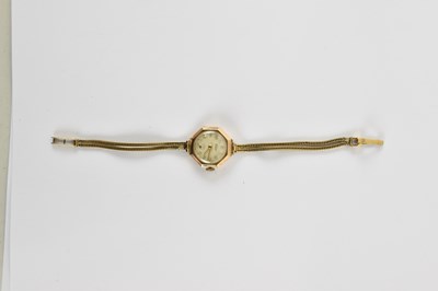 Lot 919 - A lady's 9ct gold Elco wristwatch, the...