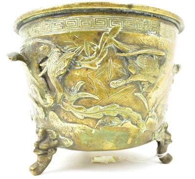 Lot 580 - A late 19th/early 20th century Chinese brass...
