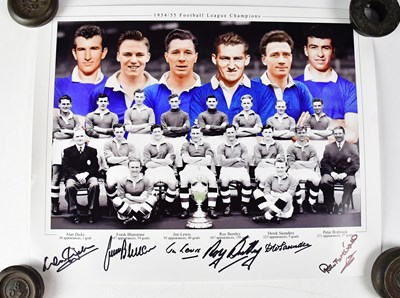 Lot 441 - CHELSEA FC; a signed colourised photograph of...