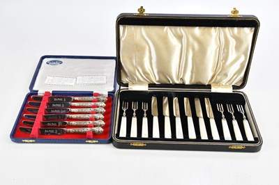 Lot 1417 - HARRISON BROTHERS; a cased set of six...