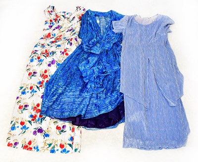 Lot 604 - FRANK USHER; a c.1980s blue striped and...