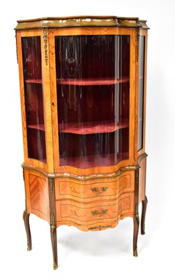 Lot 102 - A Louis XV style display cabinet with...
