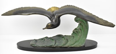 Lot 531 - M LEDUCQ (20th century); a large patinated...