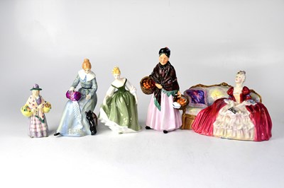 Lot 450 - ROYAL DOULTON; four boxed figurines comprising,...