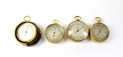 Lot 183 - Four pocket barometers