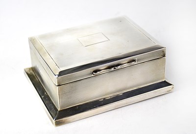 Lot 621 - A hallmarked silver cigarette box