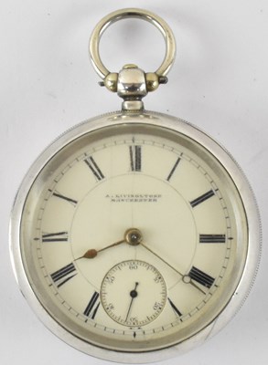 Lot 969 - A LIVINGSTONE, MANCHESTER; an 1895 hallmarked...
