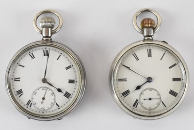 Lot 961 - Two Victorian hallmarked silver cased open...