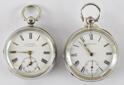Lot 962 - Two Victorian silver cased open face pocket...