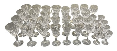 Lot 502 - WATERFORD; a part suite of crystal glassware,...
