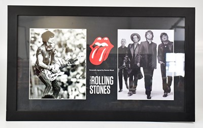 Lot 495 - THE ROLLING STONES; a framed montage...