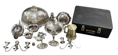 Lot 610 - A quantity of silver plated items including...