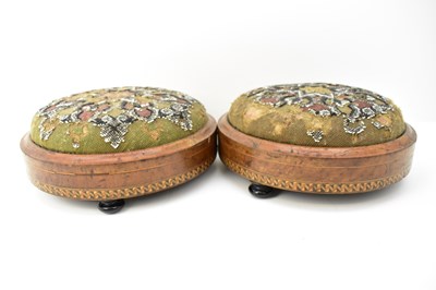 Lot 42 - A pair of 19th century German footstools with...