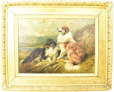 Lot 119 - JOHN EMMS (1843-1912); oil on canvas, 'Collies...
