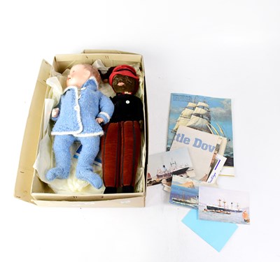 Lot 237 - An early 20th century velour doll