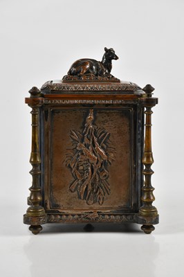 Lot 1422 - A Victorian silver plated cigar casket, the...