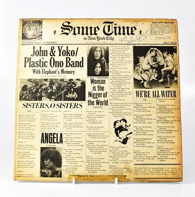 Lot 607 - JOHN & YOKO/ PLASTIC ONO BAND; a signed copy...