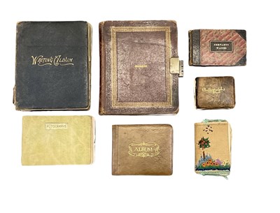 Lot 375 - Seven 19th century and later leather bound...