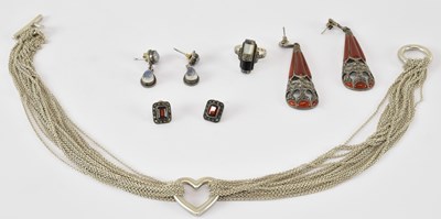 Lot 790 - TIFFANY & CO; a 925 hallmarked silver love...