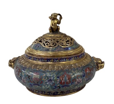 Lot 556 - An early 20th century Chinese gilt metal...