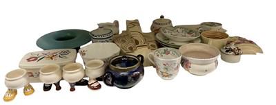 Lot 476 - A quantity of early 20th century art pottery...
