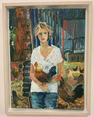 Lot 348 - ALEX WILLIAMS, oil on canvas, 'Debbie the...