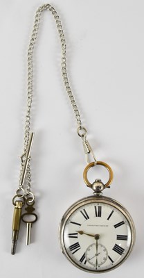 Lot 950 - A Victorian hallmarked silver open face pocket...