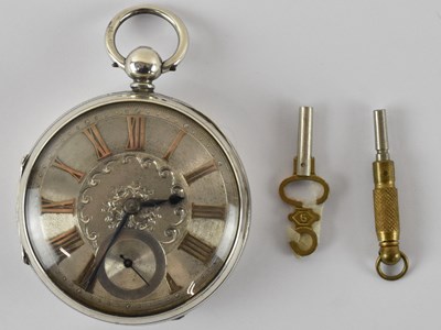 Lot 938 - A Victorian hallmarked silver open face pocket...
