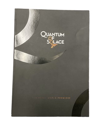 Lot 378 - JAMES BOND 007; Quantum of Solace 'The Royal...